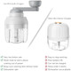 Manual Garlic Chopper Mini Portable Veggie Cutter 250Ml Nut Grinder Onion Mincer Baby Food Processor Suitable For Ginger Chili Fruit Meat Potato Etc