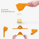 Citrus Juicer - Manual Lemon Lime Orange Squeezer - Effortless Juice Presser - Space-Saving Design