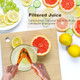 Citrus Juicer - Manual Lemon Lime Orange Squeezer - Effortless Juice Presser - Space-Saving Design
