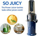 Slow Masticating Juicer Machine - Cold Press Juicer With 50 Rpm150W Quiet Motor High Juice Yield For Fruits & Vegetables Compact & Portable Design Easy Clean Extractor Bpa- Black