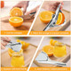 Lemon Squeezer Durable Stainless Steel Manual Citrus Press Juicer Lime Squeezer Manual Press For Lemon Lime Orange And Citrus Fruit(Sliver)