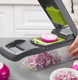 Multifunctional Vegetable Chopper With Container - Mandoline Slicer & Cheese Grater - Onion Chopper & Spiralizer - Kitchen Gadgets With 8 Blades Veggie Cutter Dicer Mincer & Strainer