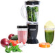 Koolatron Total Chef Miracle Blender 12-Piece Set With Heavy Duty Quad Blade 1L Carafe Travel Cups And Lids Dishwasher-Safe Accessories For Smoothies Shakes Sauces Salsas Baby Food