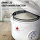 Koto Rice Cooker & Warmer 5 Cups With Food Steamer Non-Stick Inner Pot Flower Pattern
