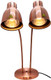 Dual Bulbs Food Heat Lamp 500W Food Warmer Light Adjustable Copper Heating Lamps For Buffet Restaurant Kitchen Parties standing (Dual Bulbs(110V))