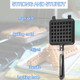 Waffle Pan Nonstick Waffle Maker Pan Made Of Aluminum Alloy Long Handle Non-Stick And Easy To Clean Gas Stove Waffle Maker Is Suitable For Camping Breakfast