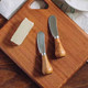 Cheese Knives Set With Wooden Handlemini Serving Tongs Spoons Forks Toothpick Flags For Party Christmas