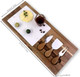 17" X 7.7" Acacia Wood And Marble Cheese Board With Tools Charcuterie Boards Wood Serving Platters And Trays