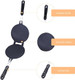 Non-Stick Waffle Cone Maker Aluminum Alloy Egg Roll Ice Cream Cone Maker Crispy Omelette Pancake Pan Easy Kitchen Baking Cooking Tools With Heat-Insulation Handle