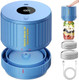 Electric Mason Jar Vacuum Sealer Kit Navy Blue & Mason Jar Lids And Rings 48Pcs/24 Sets For Wide Mouth