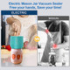 Electric Mason Jar Vacuum Sealer Kit Black & Pink