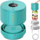 Electric Mason Jar Vacuum Sealer Kit Green & Mason Jar Lids And Rings 48Pcs/24 Sets For Wide Mouth