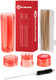 Groove J Cornelius Portable Spice Grinder Plastic All-In-One Cone Case With Magnetic Top - King Size Pre-Rolls (12 Included) Rolling Machine For Single Cones (Red)