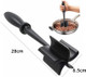 Meat Chopper For Ground Beef – 5 Blade Heat-Resistant Hamburger Chopper – Non-Scratch Nylon Masher For Turkey Sausage Beef Potatoes Veggies Black