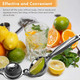 Lemon Squeezer With Zester + Brew Bags 2Pcs (16X18) Metal Handheld Lemon Juicer Reusable Wine Straining Bag For Homebrewing