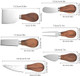 12 Piece Cheese Knife Set Cheese Slicer Cutters Spreader Charcuterie Board Utensils Stainless Steel Butter Knives With Wood Handle Food Labels Markers For Dinner Wedding Party ( Box)