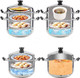 Stainless Steel Stack Steam Pot Set Saucepot Multi-Layer Boiler Cookware Pot 3 Tier (30Cm)