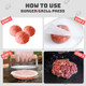 Stainless Steel Smash Burger Press Kit Hamburger Bacon Steak And Meat Smasher Tool For Blackstone Grill And Griddle Flat Top Patty Maker With Patty Papers
