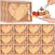 Nuogo 15 Set Bridal Shower Party Favors For Guests s Heart Shaped Cheese Board Knife Fork Set Bamboo Charcuterie Cutting Board With Thank You Tag And Boxes For Wedding Baby Shower Valentine
