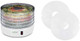 Electric Food Dehydrator Machine Multi-Tier Kitchen Food Appliances High-Heat Circulations- Nutrichef Pkfd12 & Nesco Lm-2-6 13.5" Snackmaster Clean-A-Screen Food Dehydrators 2 Count White