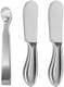 Oggi Charcuterie Utensil Set Charcuterie Accessories Cheese Knives Set - Stainless Steel 3Pcs With Knives/Spreaders & Tongs 5" Long