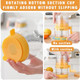 Manual Hand Crank Juicer Hand Crank Lemon Orange Lime Juicer 400Ml Hand-Cranked Orange Lemon Squeezer With Calibrated Container Hand Operated Fruit Juice Press For Home & Outdoor Use (Yellow)