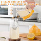 Manual Hand Crank Juicer Hand Crank Lemon Orange Lime Juicer 400Ml Hand-Cranked Orange Lemon Squeezer With Calibrated Container Hand Operated Fruit Juice Press For Home & Outdoor Use (Yellow)