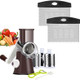 Ourokhome Rotary Cheese Grater Shredder And Kitchen Dough Bench Scraper Knife With Vegetable Peeler And Cleaning Brush