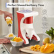 Ovente Shaved Ice Snow Cone Machine With Reusable Plastic Cup Non-Slip Mat And Stainless Steel Blade Kitchen Countertop Slushie Machine For Homemade Snowballs Frozen Cocktails & More Red Icr1505R