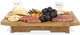 Toscana - A Picnic Time Brand Peninsula Cutting Board & Serving Tray Cheese Board Charcuterie Board Appetizer Plate (Bamboo & White Porcelain) Toscana - A Picnic Time Brand Peninsula Cutting Board & Serving Tray Cheese Board Charcuterie Board Appetizer Plate (Bamboo & White Porcelain)
