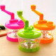 Multi-Functional Manual Food Processor Hand Crank Food Processor Mincer Blender With Clear Container For Vegetables Meat Fruits Nuts Herbs Onions