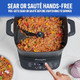 Stirmax Plus 7.5 Quart Digital Multi-Cooker With Automatic Paddle To Stir And Shred 9 In 1 Programmable Presets To Sauté Sear And Brown Food Before Simmering – Accessories & Cookbook Included