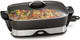 Presto Grey Ceramic Electric Skillet (06856") And Cool Touch Electric Griddle
