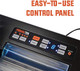 Premium 12” Vacuum Sealer – User Friendly For Food Preservation & Sous Vide 21Inhg Vacuum Pressure – Features Raised Air Intake Valve Multiple Operating Modes Built-In Vacuum Bag Storage