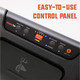 Basic Vacuum Sealer – User Friendly For Food Preservation & Sous Vide 12” Sealing Bar 21Inhg Vacuum Pressure – Easy-Touch Control Panel Buttons Seals Up To 100 Vacuum Bags Per Hour