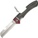Prince Of Scots Double Bevel Santuko Knife 7 Inch Charcoal Pakkawood Quad Tang Blade