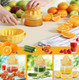 500Ml Citrus Juicer With Measuring Cup - Hand-Cranked Lemon Orange & Grapefruit Squeezer With Built-In Filter. Easy-Pour Spout & Bpa- Design. Dishwasher-Safe (17Oz/ 500Ml).