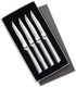 Rada Cutlery 4-Piece Serrated Steak Knife Set Black Handles