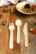 Rajrang Wooden Disposable Knives - 100 Piece Wood Compostable Knives - Eco-Friendly Biodegradable Cutlery For Party
