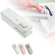 Mini 2 In 1 Usb Rechargeable Heat Sealer With Cutter - Portable Vacuum Food Sealer Bag Sealing Machine For Plastic Bags Snack Bags & More - Keep Food Fresh And Reduce Waste (White)