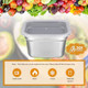 8 Pcs 1/6 Size Hotel Steam Table Pans With Lids Stainless Steel Food Containers And Pp Plastic Covers Anti-Clogging Steamer Pans For Buffet Catering Restaurant And Food Prep(4" Deep)