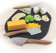 Swissmar Stainless Steel Cheese Holder - 3-Prongs Hold Cheese In Place - Perfect For Serving And Skewers - Cheese Button Clinchers - Silver