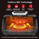 Indoor Grill Combo With See-Through Window 7-In-1 Versatile Use Opened Or Closed Air Fry Dehydrate & More Pro Power Grate Flat Top Griddle 4Qt