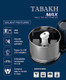Tabakh Max 2-Liter Stone Wet Grinder With Atta Kneader & Coconut Scraper 110V Gray