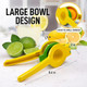 Tabletex Metal 2-In-1 Lemon Squeezer Manual Kitchen Hand Press Juicer Lime Squeezer Easy To Clean Max Extraction Lemon Juicer - Yellow/Green