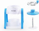 Tayama Shave Snow Cone Maker Manual Hand Crank Non-Electric Ice Shaver Medium Blue