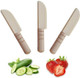 3 Pcs Wooden Kids Safe Cutting Knife Children'S Kitchen Tools For Cooking Veggies Fruits Salad Cake (For 2-10 Years Old)