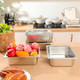 Thenshop 6 Pack Stainless Steel Hotel Pans With Lids 1/3 Size 4 Inch Deep Steam Table Pans Commercial Food Warmer Storage Container For Buffet Catering Party Home Kitchen Restaurant Supplies