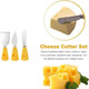 3Pcs Cheese Knifecheese Handle Cheese Knife Set For Cutting Boardscute Cheese Handle Knife Setmini Steel Stainless Cheese Cutter Spreader Fork For Party Wedding Christmas Charcuterie Accessories