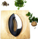 Mezzaluna Chopper And Cutting Board Set - Rocker Knife For One-Handed Cutting Double Blade Mezzaluna Quick Prep Salad Kit